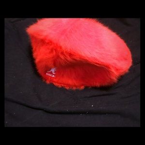 New orange Kangol fur hat